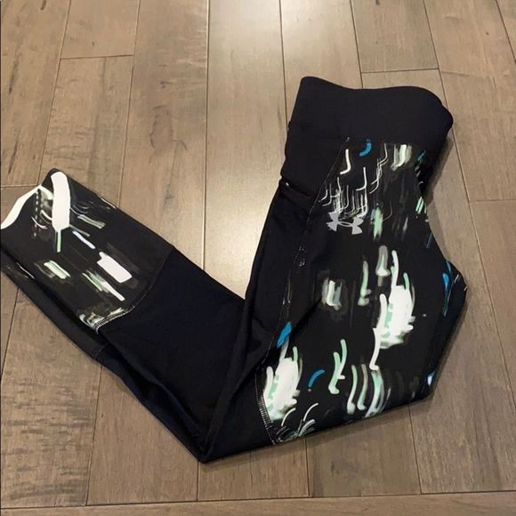 NWT Under Armour Speedpocket Run Printed Crop S - Picture 8 of 11